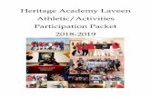Heritage Academy Code of Conduct for Scholars and Parents · 2020-02-14 · Heritage Academy Code of Conduct for Scholars and Parents Participating in an athletic program at Heritage