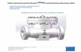 ASME B16.34 PISTON CHECK VALVE...Personal Safety and Long Term Ownership of your DHV ASME B16.34 Piston Check Valve is the most important matter in reviewing our Installation, Operation