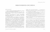 BIBLlOGRAFIA RECIBIDA - AEBIaebioetica.org/revistas/1998/1/33/213.pdf · al uso de embriones y fetos para el diagnós tico, terapia, fines científicos, industriales y comerciales.