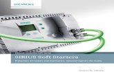 siemens.com/sirius-soft-starter SIRIUS Soft Starterssettable current limiting and further features, SIRIUS soft starters are the ideal starter solution for all kinds of standard applications.