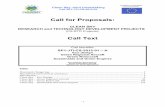 Call for Proposals · 2013-12-12 · Clean Sky Joint Undertaking Call SP1-JTI-CS-2012-01 - 5 European Commission Research Directorates Evaluation Number of Thresholds: As indicated