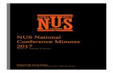 NUS National Conference Minutes 2017 · Moved by Anneke D’emanuele (National Education Officer) Seconded by Belle Gibson (La Trobe University) Carried The Chair received a motion