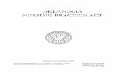OOKKLLAAHHOOMMAA NNUURRSSIINNGG …This book contains the unofficial copy of the Oklahoma Nursing Practice Act, effective on November 1, 2019. This publication, printed by The Oklahoma