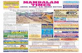MAMBALAMmambalamtimes.in/admin/pdf/1359807789.03.02.2013.pdf · MAMBALAM TIMES ASHOK NAGAR - K.K. NAGAR EDITION Vol. 11, No. 30 February 3 - 9, 2013 FREE C M Y K By Our Staff Reporter