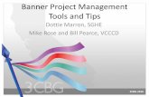 Banner Project Management Tools and Tips3cbg.sbcc.edu/conferences/2010/SessionD4_Project...Banner Project Management Tools and Tips Dottie Marron, SGHE Mike Rose and Bill Pearce, VCCCD
