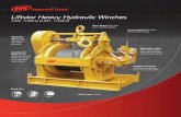 Liftstar Heavy Hydraulic Winches - Ingersoll Rand Products€¦ · Liftstar Heavy Hydraulic Winches 2,000 - 5,000 kg (4,400 - 11,000 lb) Gearbox-in-drum design reduces size and helps