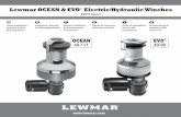 Lewmar OCEAN & EVO Electric/Hydraulic Winches · 6.1 Powered winch overview 21 6.2 Adjusting self tailers 23 6.3 Electric performance 24 6.4 Hydraulic performance 25 7. Servicing