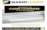 ZLedLighting | €¦ · fluorescent fixture, including a driver, LED boards, magnetic mounting clips, a plug-and- ... an alternate lighting concept to replace the fluorescent lighting