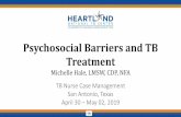 Psychosocial Barriers and TB Treatment...5 STEPS • Step 1 - Identify the root cause of TB • Step 2 – Identify psychosocial barriers for persons on TB therapy • Step 3 – Identify