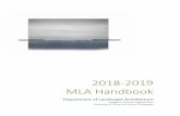2018-2019 MLA Handbook - Landscape architecture...The University of Illinois at Urbana-Champaign was among the first institutions in the nation to offer an educational program in landscape