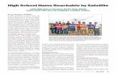 High School Hams Reachable by Satellite Month in QST/June2015... · 2015-04-23 · QST® – Devoted entirely to Amateur Radio June 2015 73 High School Hams Reachable by Satellite