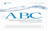 Water Treatment - TN.gov...Water Treatment NTK ABC Water Treatment Certification Exams The ABC water treatment certification exams evaluate an operator’s knowledge of tasks related