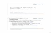 ENGINEERING EDUCATION IN SINGAPORE...o Review of information submitted in accordance with the Report on Accreditation Information o An on-site accreditation visit by the Evaluation