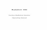 Radalert 100 Manual Final · if one 10-minute average is one count higher than another 10-minute average, the increase may be due to normal variation. But over 12 hours, a one-count