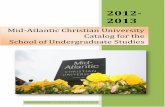 Mid-Atlantic Christian University Catalog for the School ...s3.amazonaws.com/macu/documents/350/MACU_SUS... · Mid-Atlantic Christian University are taught from the perspective of
