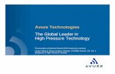 Avure Technologies Only... · 2018-11-12 · Avure Technologies The Global Leader in ... QUINTUS® Wire-Wound Design Inspection Maintenance Pre Stress Crack Inspection Argon Hazards