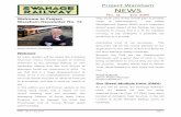 Project Wareham NEWS - Swanage Railway · 2016-01-18 · Project Wareham NEWS No. 13 Jan 2016 contractor for the Poole-Wool Re-Signalling Project, Signalling Solutions Ltd. The System