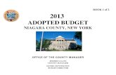 NIAGARA COUNTY, NEW YORK · 2013-01-11 · NIAGARA COUNTY, NEW YORK OFFICE OF THE COUNTY MANAGER JEFFREY GLATZ COUNTY MANAGER DANIEL HUNTINGTON BUDGET DIRECTOR ... 227 A.11.7989.705