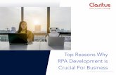 Top reasons why rpa development is crucial for bussiness
