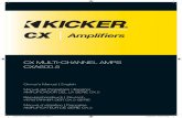 2016 CX 5-Channel Amp Rev C - KICKER22016 CX 5-Channel Amp Rev C.indd 1016 CX 5-Channel Amp Rev C.indd 1 99/29/2015 4:03:25 PM/29/2015 4:03:25 PM 2 CX.5-SERIES AMPLIFIERS OWNER’S