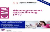 CIMA (P1) Management Accounting - opentuition.comopentuition.com/.../2019/10/New-CIMA-P1-2019-Notes.pdf · CIMA (P1) The best things in life are free To benefit from these notes you