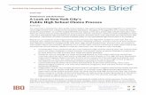 Preferences and Outcomes: A Look at New York …...Preferences and Outcomes: A Look at New York City’s Public High School Choice Process 2 NEW YORK CITY INDEPENDENT BUDGET OFFICE