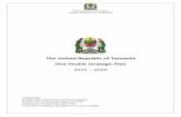 Tanzania One Health Strategy Plan 2015-2020 Health Strategy Plan 2015... · the recent major Rift Valley Fever outbreak in Tanzania in 2007, where enhanced cross-sectoral communication