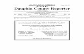 THE Dauphin County Reporter · 2007-01-31 · ADVANCE SHEET THE Dauphin County Reporter (USPS 810-200) A WEEKLY JOURNAL CONTAINING THE DECISIONS RENDERED IN THE 12th JUDICIAL DISTRICT