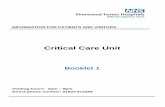 Critical Care Unit - sfh-tr.nhs.uk€¦ · Critical Care Unit ... intentionally with drugs or those who have been in CCU for a long time, as well as their families, can benefit from