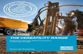 THE VERSATILITY RANGE - Mototech · 2018-01-29 · 2 The power of versatility Our compressed air range from 11-23 m3/min is simply known as the Versatility range.This range covers