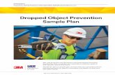Dropped Object Prevention Sample Plan · 2.3 This Dropped Object Prevention Sample Plan must be reviewed in any job safety analysis or pre-task planning for activities that require