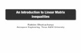 An Introduction to Linear Matrix Inequalities Intro to LMI.pdf · Introduction to LMIs Generalized Square Inequalities Schur Complement Lemma Variable Elimination Lemma Trace of LMIs