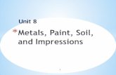 Trace Evidence ll: Metals, Paint, and Soilstaff.katyisd.org/sites/0511662/PublishingImages/Pages/default/Uni… · * Paint is composed of a binder and pigments, and other additives