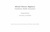 Modal Kleene Algebras - logica.dmi.unisa.itlogica.dmi.unisa.it/tacl/tacl2007/tancl07-struth.pdf · Modal Kleene Algebras Foundations, Models, Automation Georg Struth University of