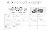 F 12 AC RESTYLING KAT EURO 2 - HSI Custombikes · 2011-08-24 · F12 Aria Restyling KAT EURO 2- 2004 TAV. CATALOGO RICAMBISPARE PARTS CATALOGO RICAMBI SPARE PARTS CATALOGO RICAMBI