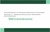 Introduction to Human Resource Concepts Course 1 - Human ...€¦ · Potential Careers The Bureau of Labor Statistics provides the following: Industries with the Highest Concentration