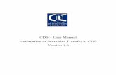 User Manual - Automation of Securities Transfer in CDS - V 1 · 2015-08-17 · User Manual - Automation of Securities Transfer in CDS Version 1.0 Final Page 4 of 66 Search Options
