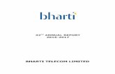 BHARTI TELECOM LIMITED - abhisheksecurities.com Report 2016_17.pdf · The Company holds investment in Bharti Airtel Limited. During the year, the Company received a sum of ` 2,451.15