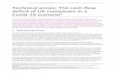 Technical annex: The cash-flow deficit of UK companies in ... · Cash and cash equivalents 0.0 2.5 17.2 63.3 Inventory 0.0 0.0 1.0 13.4 Accounts receivable 0.0 0.0 10.3 20.4 Accounts