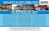 25TH ANNUAL NEW YORK STATE HIGHWAY & PUBLIC WORKS EXPO · The 25th Annual New York State Highway and Public Works Expo will be held on October 30, 2019 in The Exposition Center at