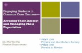 Engaging Students in Common Core Courses—cei.ust.hk/files/public/20150302_common_core_sharing_dr_ng.pdf · Engaging Students in Common Core Courses— Arousing Their Interest and