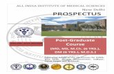 New Delhi PROSPECTUS - AIIMS PG Prospectus January 2019.… · New Delhi, Bhopal, Bhubaneswar, Jodhpur, Patna, Raipur and Rishikesh. JANUARY 2019 SESSION Post-Graduate Course , MS,