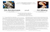 St.Ambrose and StDESDE EL PASTOR 2 Queridas hermanas y hermanos en el Señor: El Papa Francisco ha titulado el mes de octubre "Mes misionero". El ha declarado que su razón para esa