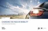 CHANGING THE FACE OF MOBILITY - BMW Group€¦ · Presentation by Vice President Efficient Dynamics Dr. Marcus Bolling on efficient Dynamics at the Analyst and Investor Conference