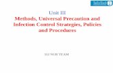 Methods, Universal Precaution and Infection Control Strategies, … · 2017-11-16 · •Surgical asepsis is maintaining a sterile environment by eliminating all microorganisms .