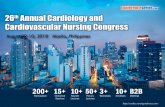 26th Annual Cardiology and Cardiovascular Nursing Congress · • Heart Failure and Cardiomyopathy • Future of Interventional Cardiology • Nursing Management of Cardiology •