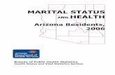 MARITAL STATUS AND HEALTH - Arizona Department of …...The charts and tables comprising Marital Status and Health, Arizona Residents, 2006 are organized into nine major sections: