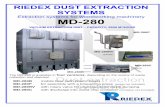 Extraction systems for woodworking machinery MD-280 Eng.pdf · Extraction systems for woodworking machinery MD-280 VACUUM EXTRACTION UNIT – CAPACITY: 6000 M³/HOUR MD-280B The MD-280