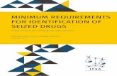 MINIMUM REQUIREMENTS FOR IDENTIFICATION OF SEIZED … · minimum requirements for identification of seized drugs Examples of a statistical approach are hypergeometric, binomial and