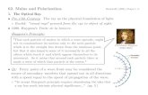 02. Malus and Polarization. - faculty.poly.edufaculty.poly.edu/~jbain/histlight/lectures/02.Malus_and_Polarization.pdfLaw of Refraction ("Snell's Law"): sinθ a /sinθ b = n (const.)